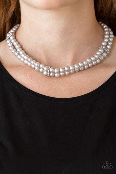 Put On Your Party Dress - Silver Necklace