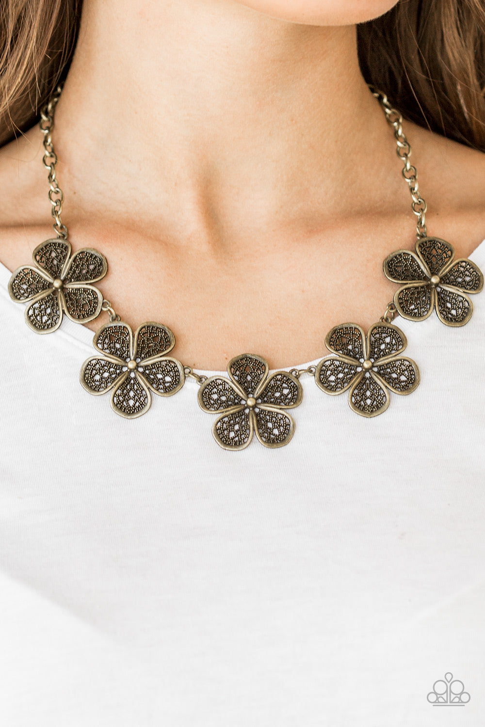 No Common Daisy - Brass Necklace