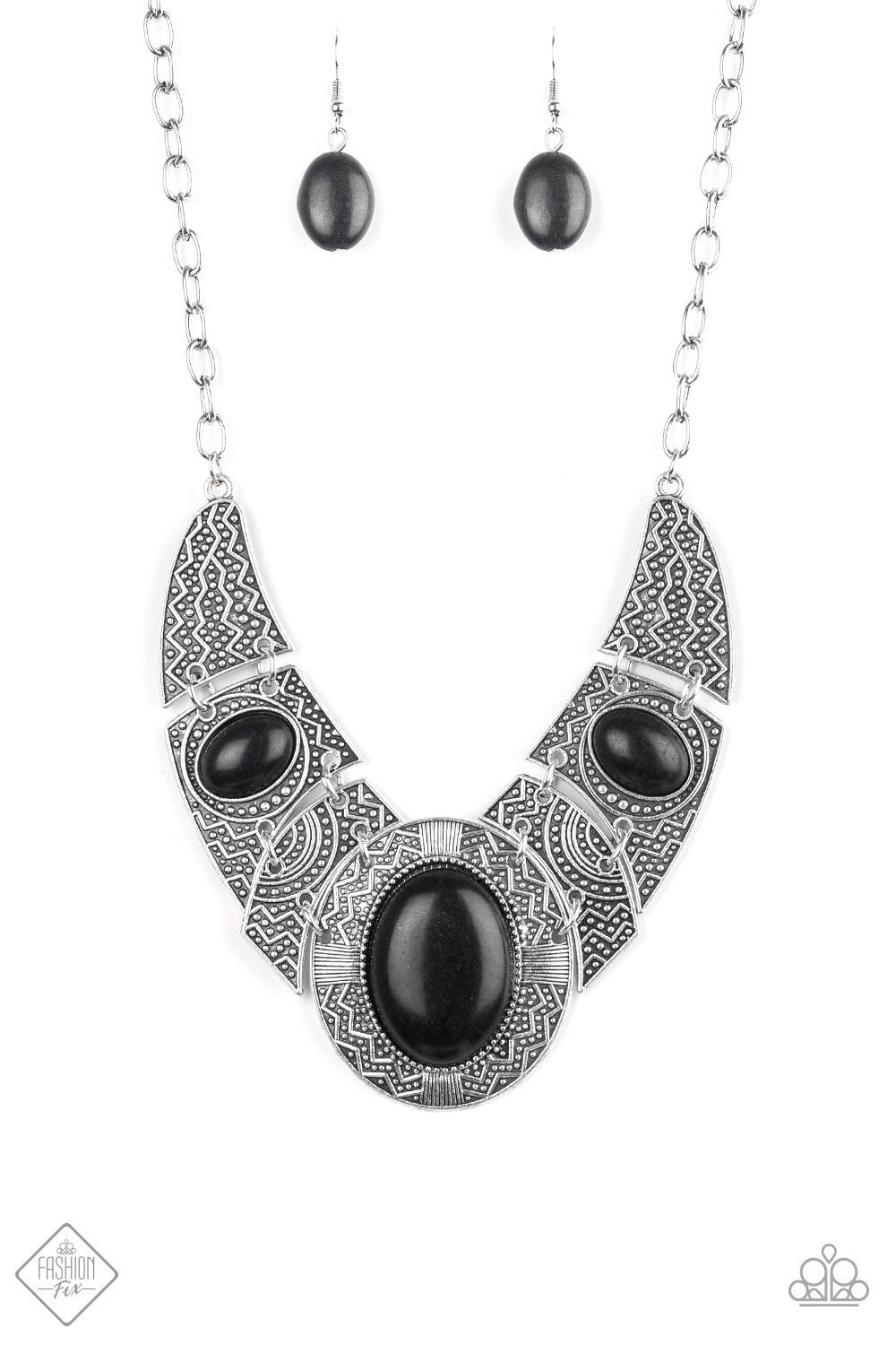 Leave Your LANDMARK - Black Necklace