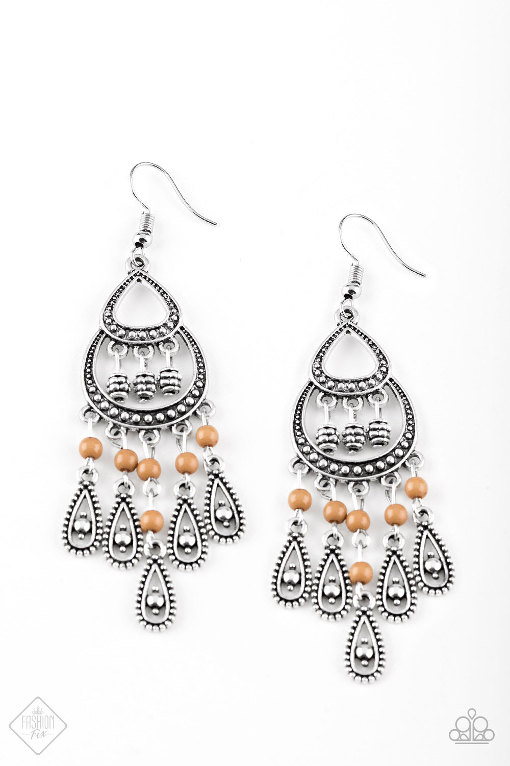 Eastern Excursion - Brown Earrings