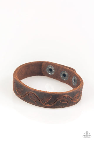Happy Harvester - Brown Wrap Urban Bracelet