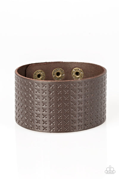 Wild Wrangler - Brown Wrap Urban Bracelet