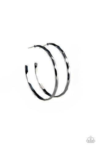 Geo Edge - Black Earrings