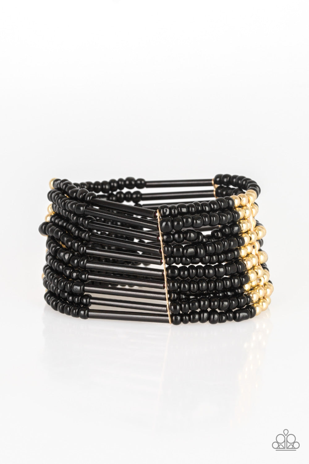 Rural Retreat - Gold and Black Bracelet