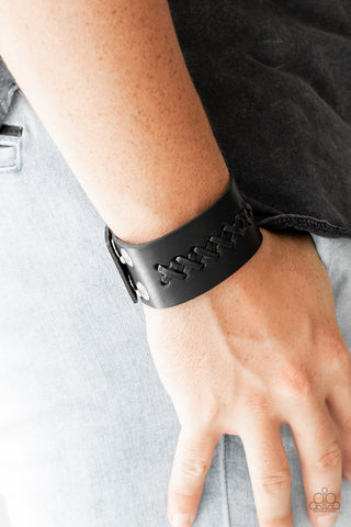 Be A Sport - Black Wrap Urban Bracelet