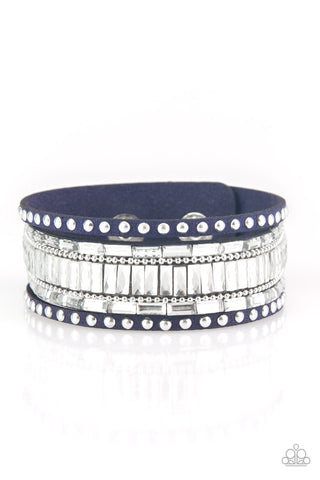 Rock Star Rocker - Blue Wrap Urban Bracelet