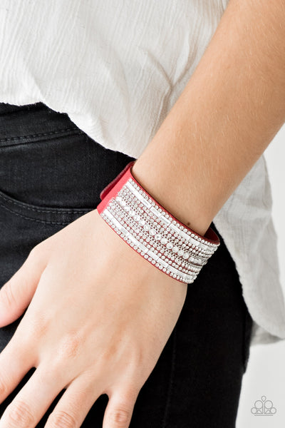 Rebel Radiance - Red Wrap Urban Bracelet