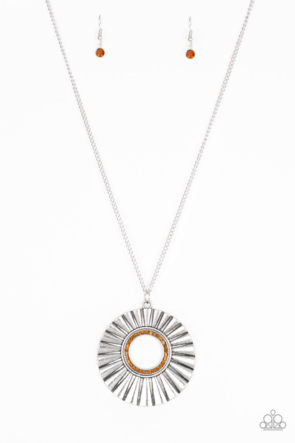 Chicly Centered - Brown Necklace