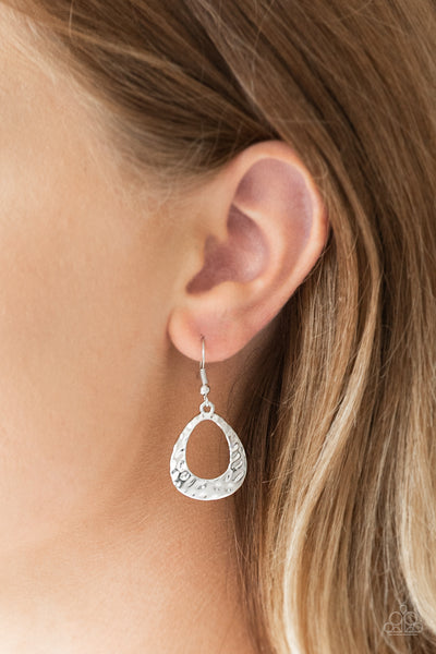Radiantly Rugged - Silver Earrings