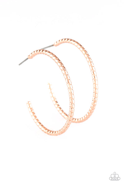 HOOP, Line, and Sinker - Rose Gold Earrings