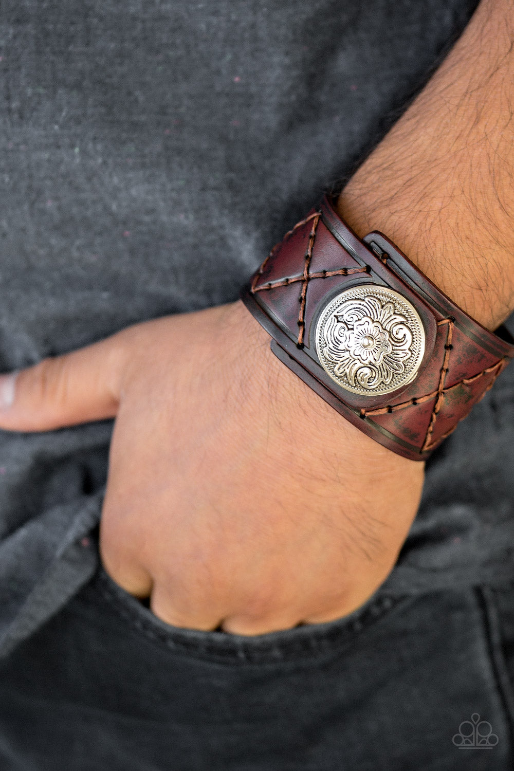 Badlands Bandit - Brown Wrap Urban Bracelet