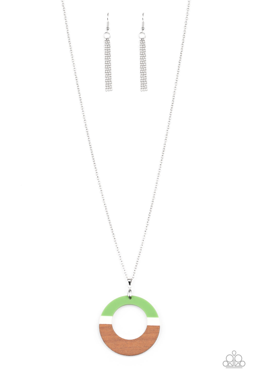 Sail Into The Sunset - Green Necklace