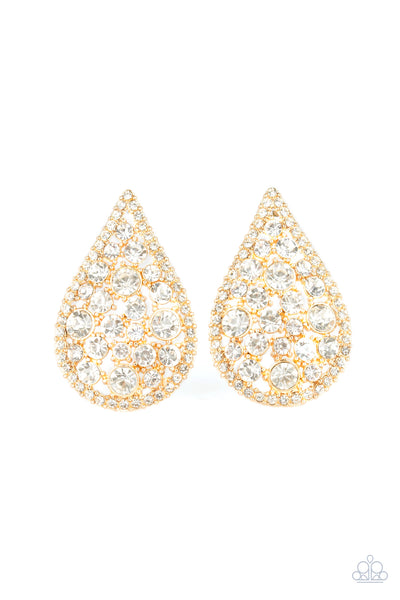 REIGN-Storm - Gold Post Earrings