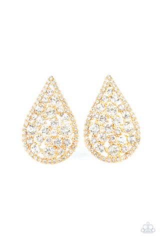 REIGN-Storm - Gold Post Earrings