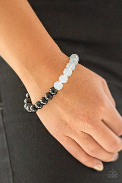Cool and Content - White Urban Bracelet
