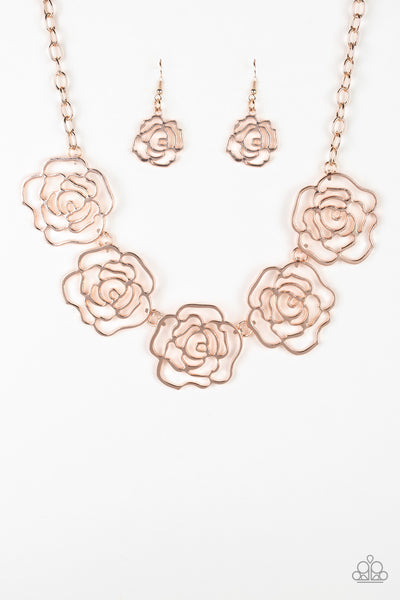 Budding Beauty - Rose Gold Necklace