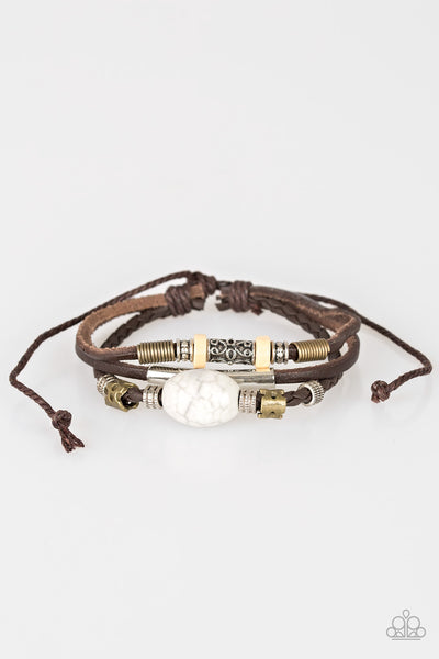 Across The Globe - Brown Bracelet