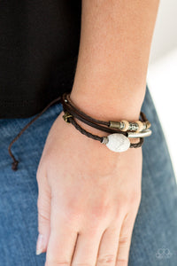 Across The Globe - Brown Bracelet