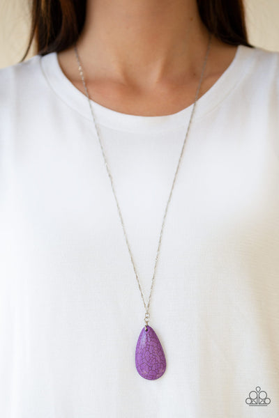 Stone River - Purple Necklace