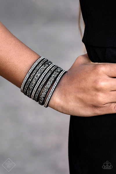 Rebellious Shine - Black Urban Bracelet