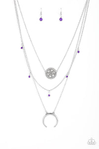 Lunar Lotus - Purple Necklace