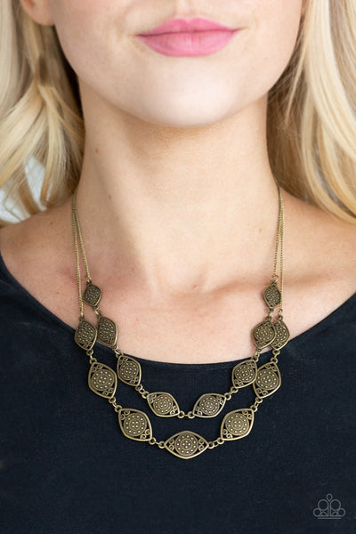 Make Yourself At HOMESTEAD - Brass Necklace