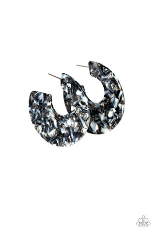 Tropically Torrid - Black Earrings