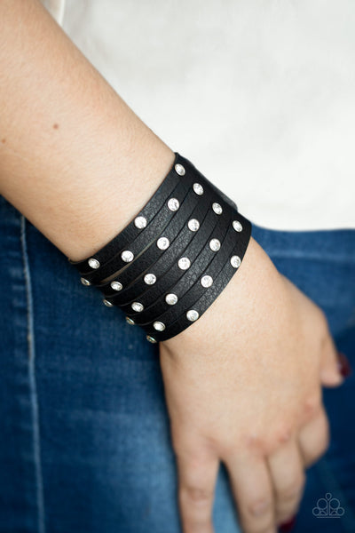 Sass Squad - Black Wrap Urban Bracelet