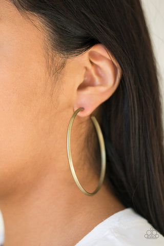 5th Avenue Attitude - Brass Earrings