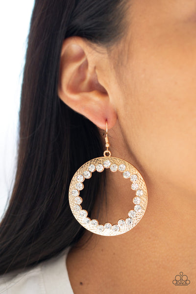 Gala Glitter - Gold Earrings