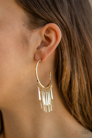 Bring The Noise - Gold Earrings