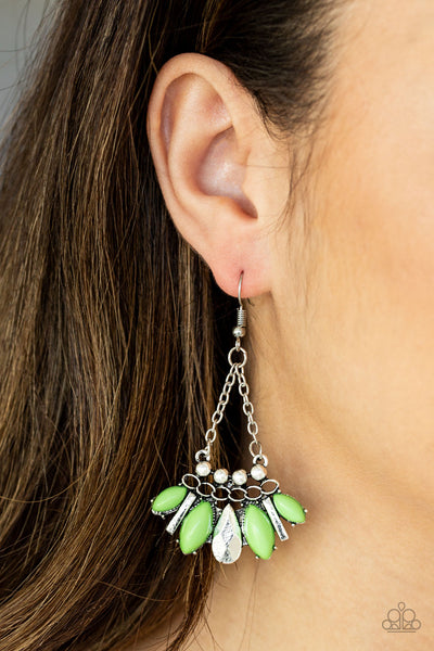 Terra Tribe - Green Earrings