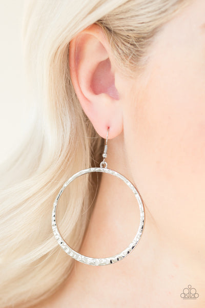 So Sleek - Silver Earrings