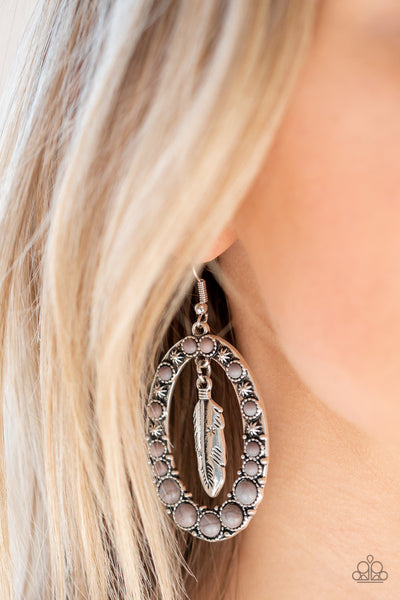 Put Up A FLIGHT - Silver Earrings