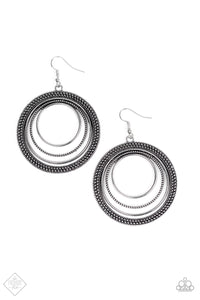 Totally Textured - Silver Earrings