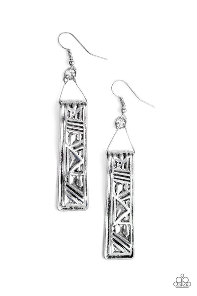 Ancient Artifacts - Silver Earrings