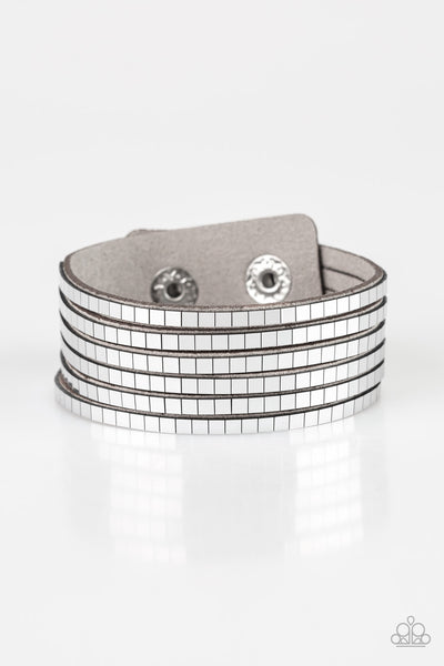 Disco Dazzle - Silver Wrap Urban Bracelet