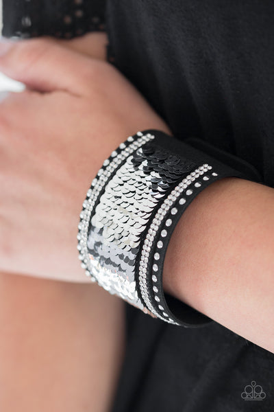 MERMAIDS Have More Fun - Black Wrap Urban Bracelet