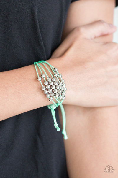 Without Skipping A BEAD - Green Bracelet