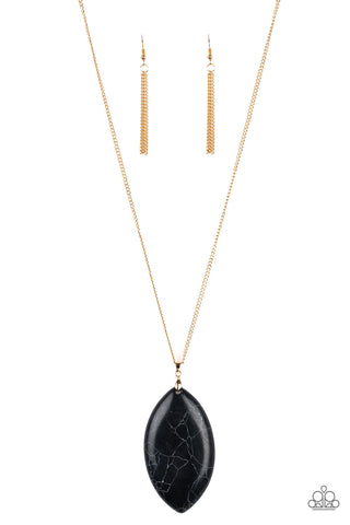 Santa Fe Simplicity - Black Necklace