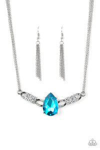 Way To Make An Entrance - Blue Necklace