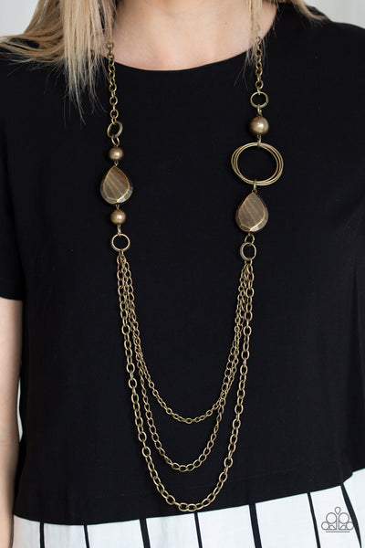 Rebels Have More Fun - Brass Necklace