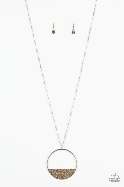 Bet Your Bottom Dollar - Brown Necklace