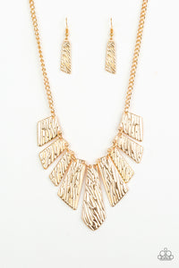 Texture Tigress - Gold Necklace