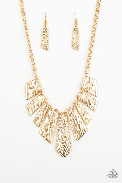 Texture Tigress - Gold Necklace