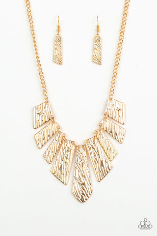 Texture Tigress - Gold Necklace