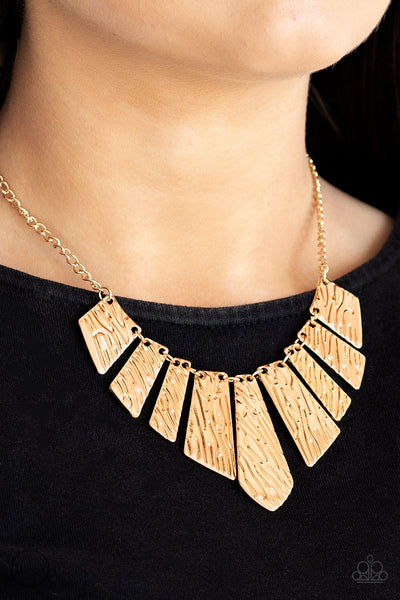 Texture Tigress - Gold Necklace