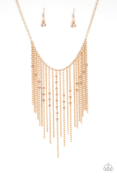 First Class Fringe - Gold Necklace