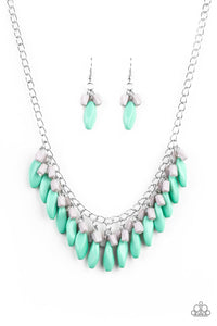 Bead Binge - Green Necklace
