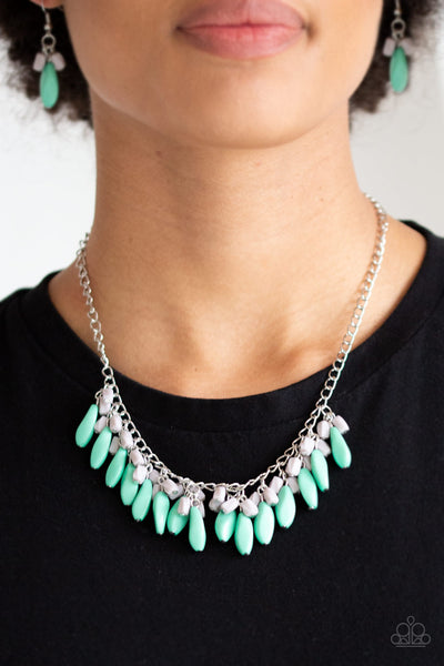 Bead Binge - Green Necklace